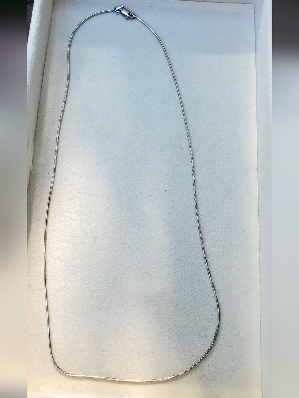 Italian Sterling Silver Snake Chain Necklace